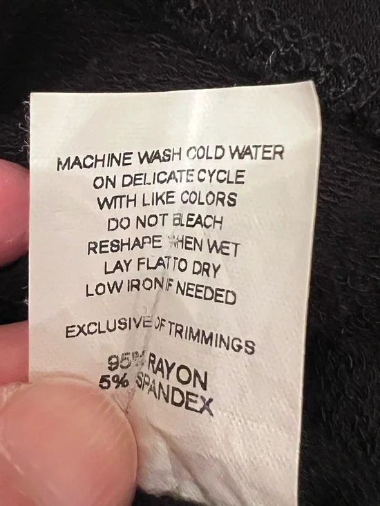 Antistar Black V Neck Dress | Size M | Stretchy | Preowned | Classic Everyday - Picture 9 of 11